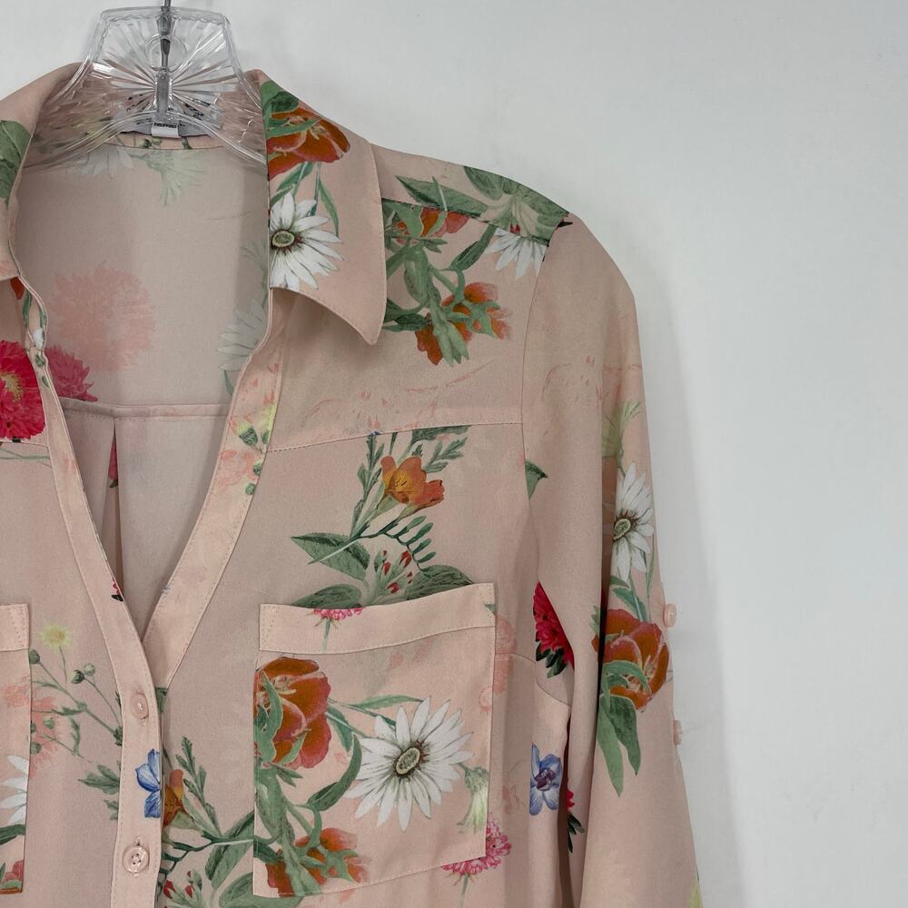 Express Slim Fit Portofino Long Sleeve Top Size Small - Picture 4 of 8